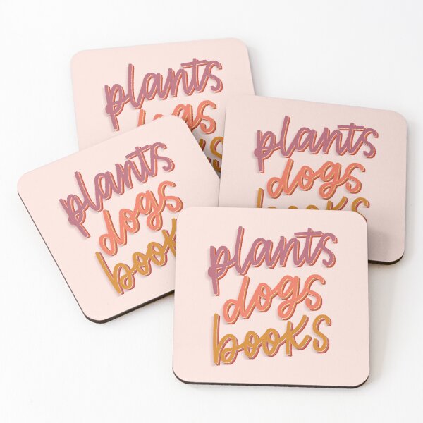 Item preview, Plants Dogs Books - Quote designed and sold by TheBubblyType.