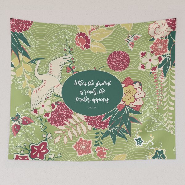 Item preview, When the student is ready the teacher appears - Lao Tzu designed and sold by StudioCitrine.