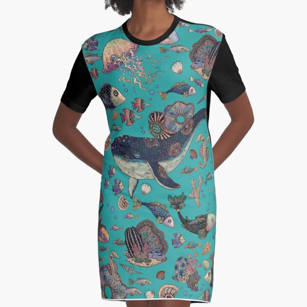 Deep into the ocean Graphic T-Shirt Dress