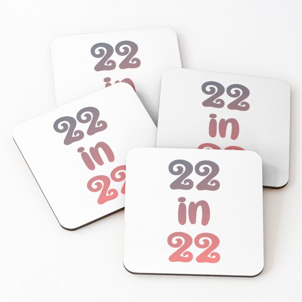 Item preview, 22 in 22 gradient | 22nd Birthday | Turning 22 in 2022 | 22nd birthday party gift designed and sold by Violet Treasures.