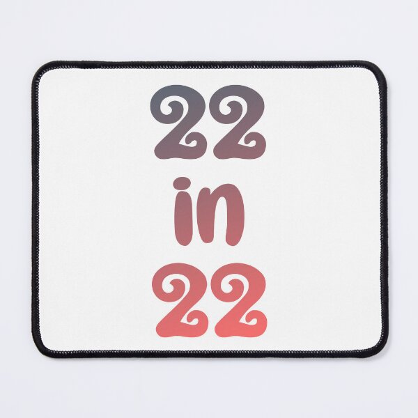 Item preview, 22 in 22 gradient | 22nd Birthday | Turning 22 in 2022 | 22nd birthday party gift designed and sold by Violet Treasures.