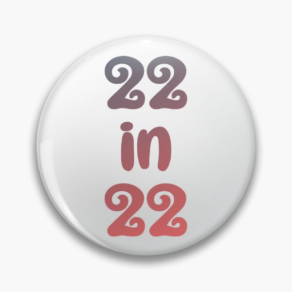 Item preview, 22 in 22 gradient | 22nd Birthday | Turning 22 in 2022 | 22nd birthday party gift designed and sold by Violet Treasures.