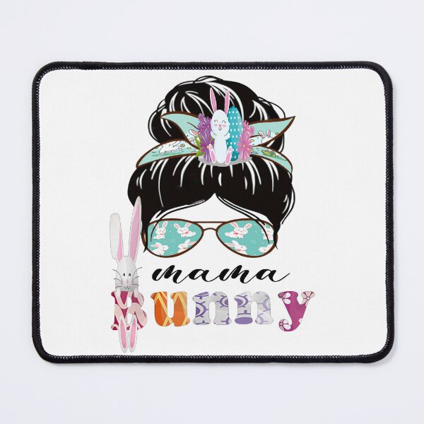 Item preview, Mama Bunny Messy Bun Happy Easter designed and sold by boyastore.