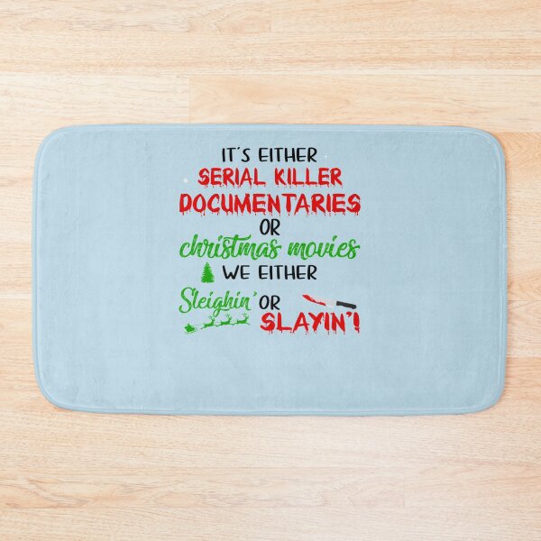 Item preview, It&x27;s Either Serial Killer Documentaries or Christmas Movies Funny Gift For Dad Essential T-Shir designed and sold by TommyNguy.