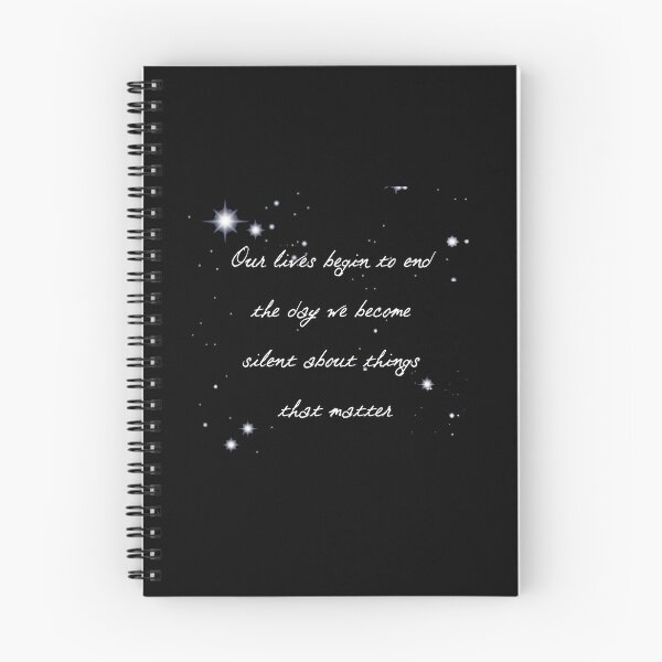 Item preview, our lives begin to end the day we become silent about things that matter | sticker designed and sold by eleanor27.