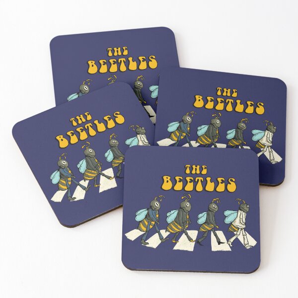 Item preview, The Beetles Walking in Line Artwork designed and sold by PrintByOrderDK.