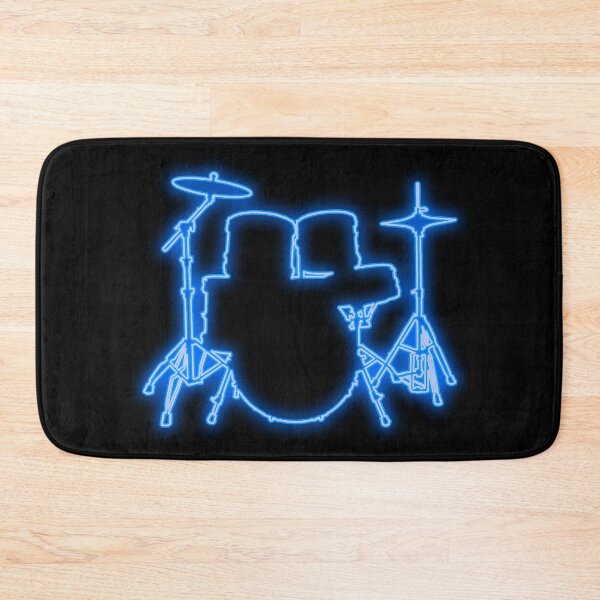 Item preview, Blue neon drum kit designed and sold by WuZe.
