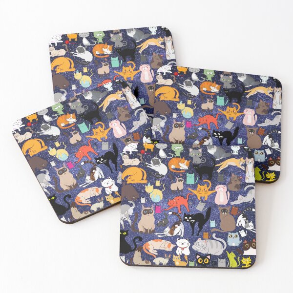 Item preview, Beautiful colorful Cat seamless pattern designed and sold by KamoDesigner.