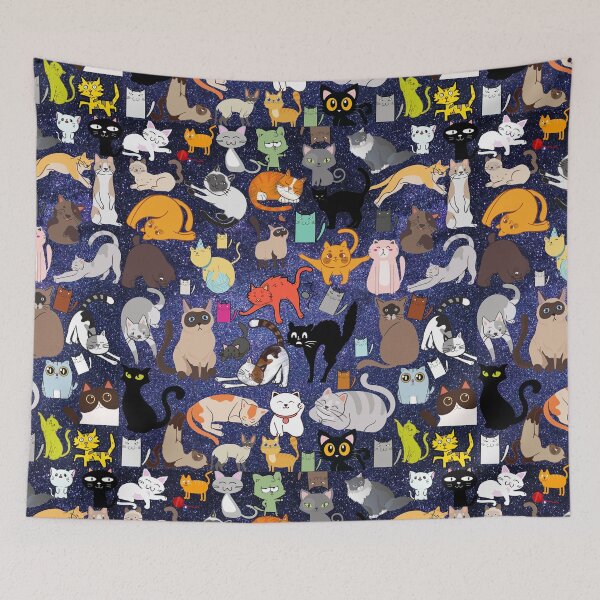 Item preview, Beautiful colorful Cat seamless pattern designed and sold by KamoDesigner.