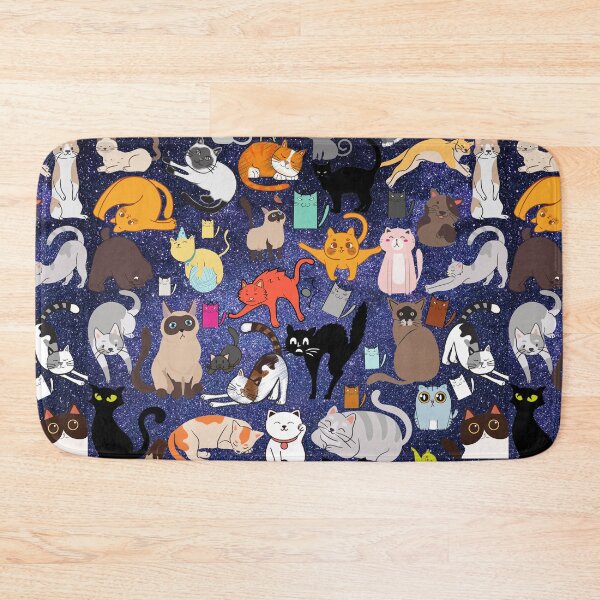 Item preview, Beautiful colorful Cat seamless pattern designed and sold by KamoDesigner.