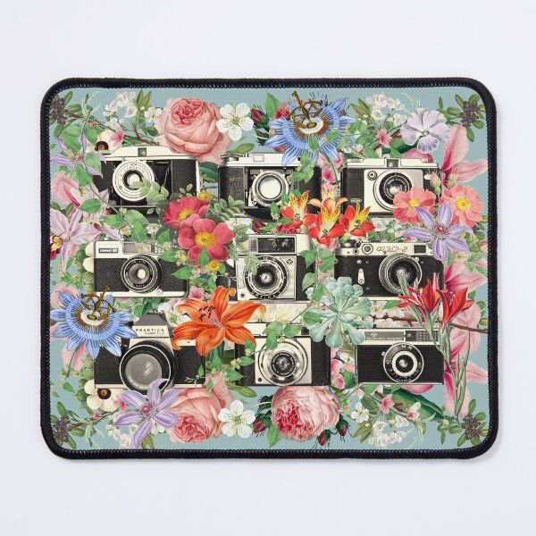 Item preview, Selection Of Retro Cameras, I Love Photography, Vintage Cameras And Beautiful Flowers designed and sold by TrulyEpoque.