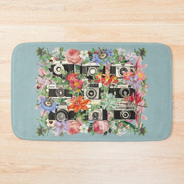 Item preview, Selection Of Retro Cameras, I Love Photography, Vintage Cameras And Beautiful Flowers designed and sold by TrulyEpoque.