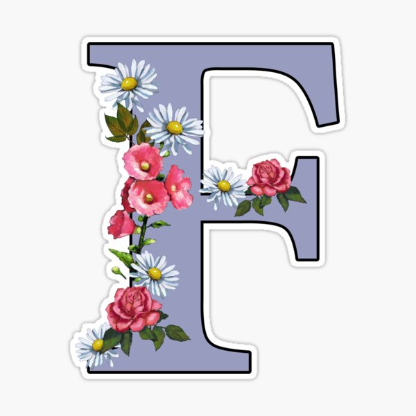  Monogram Initial F Pink and White Flowers Letter F Zip Hoodie :  Clothing, Shoes & Jewelry