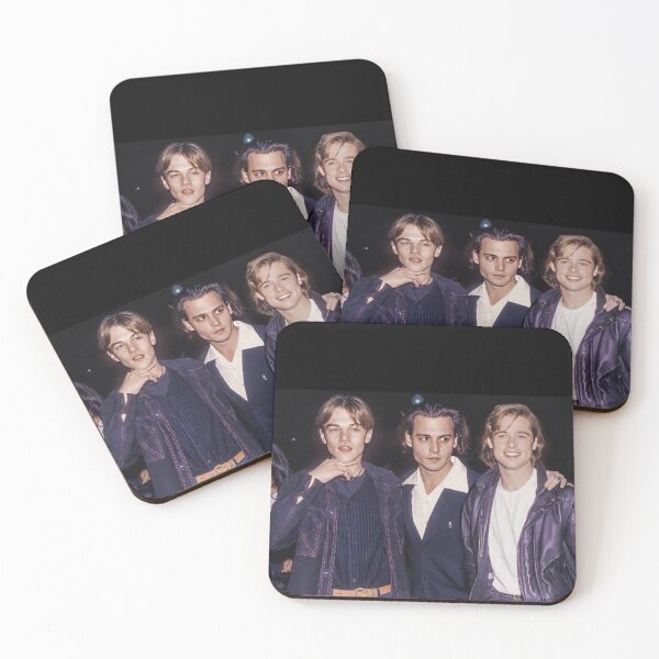 Item preview, Young Leonardo Dicaprio,Brad Piti and Johnny Depp Poster designed and sold by sranje.