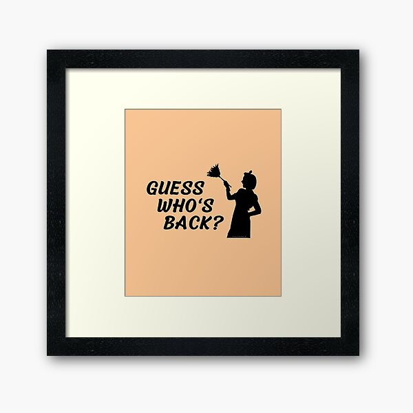 Item preview, Guess Who's Back Crazy Cleaning Lady Dusting Housekeeping designed and sold by SavvyCleaner.