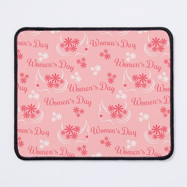 Item preview, Women's Day Seamless Pattern Set - Adorable T-Shirt Design designed and sold by podekom.