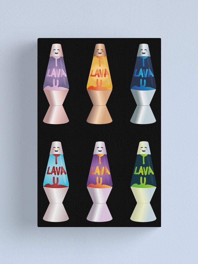 Lava Lamp Pattern | Hydro Sticker Pack | Best Gift Ideas | Canvas Print
