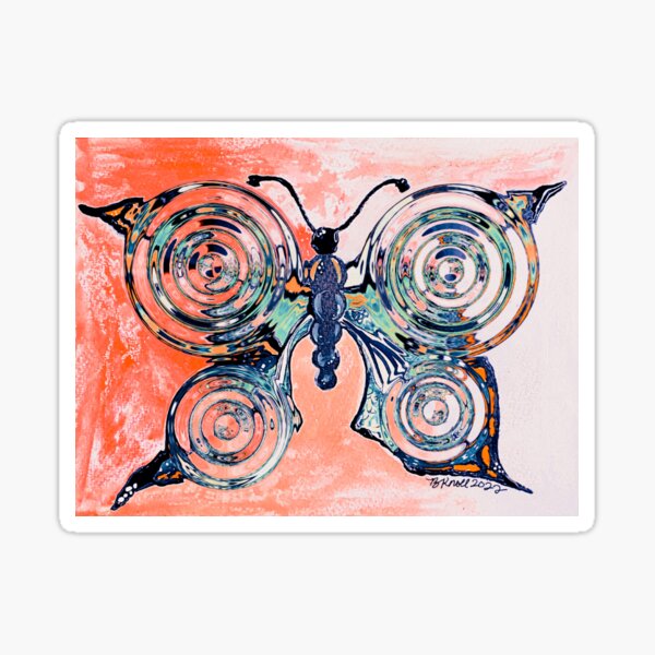 Abstract Butterfly 8 Sticker