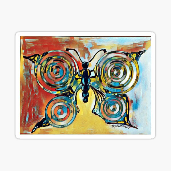 Abstract Butterfly 9 Sticker