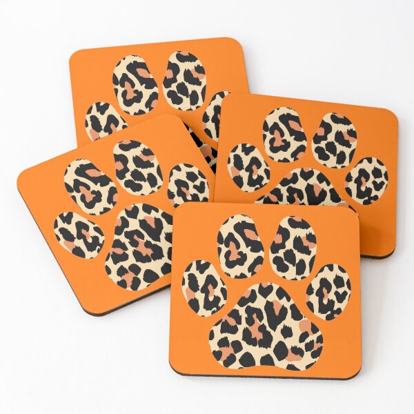 Item preview, PAW FOOT PRINT WILD ORANGE designed and sold by MAYRA PEREZ.