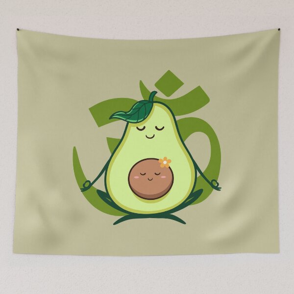 Item preview, Cute Yoga Avocado designed and sold by SoccaTamam.