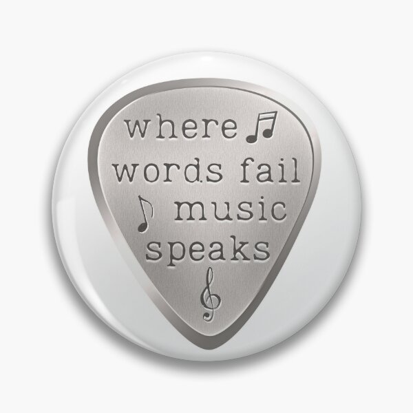 Item preview, Where Words Fail, Music Speaks Guitar Pick designed and sold by bloody-L.