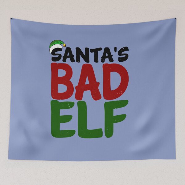 Item preview, Santa's Bad Elf Funny Winter Christmas   designed and sold by RGoRebel.
