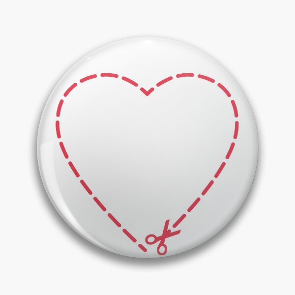 Item preview, Red dotted heart with small chisel designed and sold by WuZe.