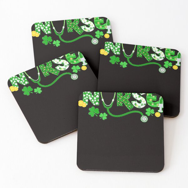 Item preview, Leopard Lucky Nurse Shamrock Nurse Nursing St Patricks Day designed and sold by DavidBenson47.