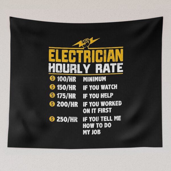 Item preview, Electrician Hourly Rate designed and sold by SageTobias.