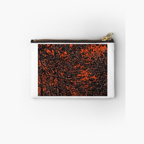 Aperçu de l'œuvre Orange and Black Tree Branches and Leaves Abstract Design créée et vendue par adriturner.