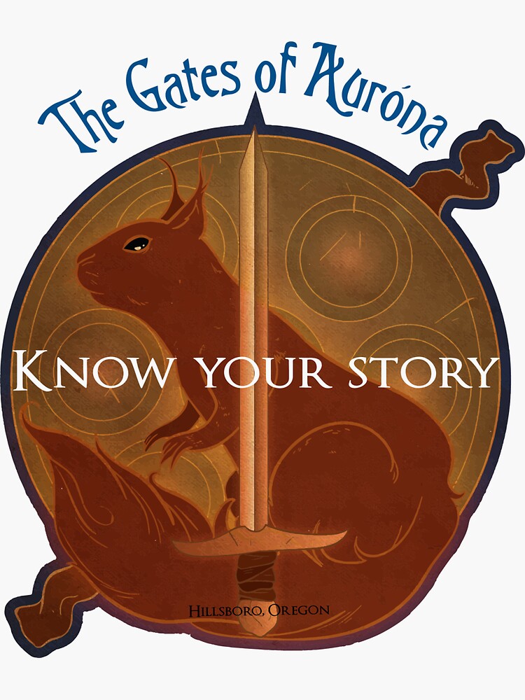 Thumbnail 3 of 3, Sticker, The Gates of Aurona - Know Your Story designed and sold by TonyaMacalino.