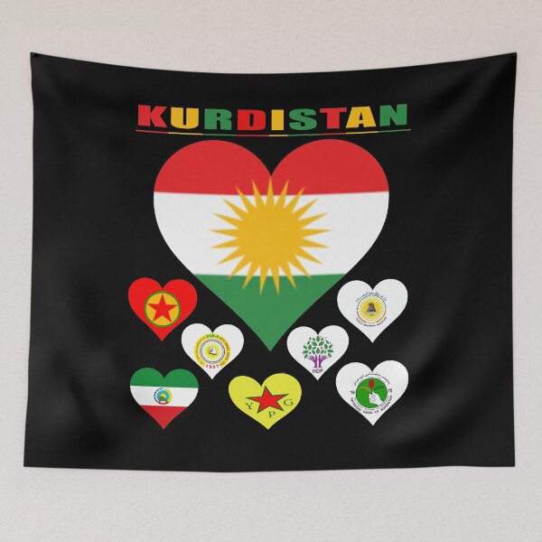 Item preview, KURDISTAN Flag,Kurdish parties designed and sold by KurdishShops.
