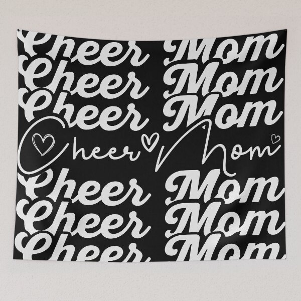 Item preview, White Logo Cheer Mom T-Shirt, Cheer Tribe Shirt, Living That Cheer Life Shirt, Sport Mom Gift, Cheer Life T Shirt, Cheerleading T-Shirt designed and sold by RazeakTato.