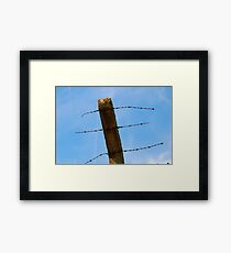 wire sky Framed Print