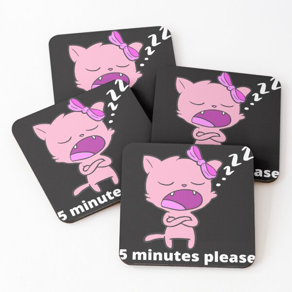 Item preview, Sleepy cat. Wait 5 minutes please. Sleeping cat. Lazy Cat needs 5 minutes to wake up. designed and sold by EMIPRINCESS.