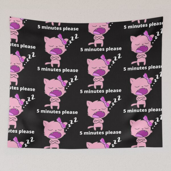 Item preview, Sleepy cat. Wait 5 minutes please. Sleeping cat. Lazy Cat needs 5 minutes to wake up. designed and sold by EMIPRINCESS.