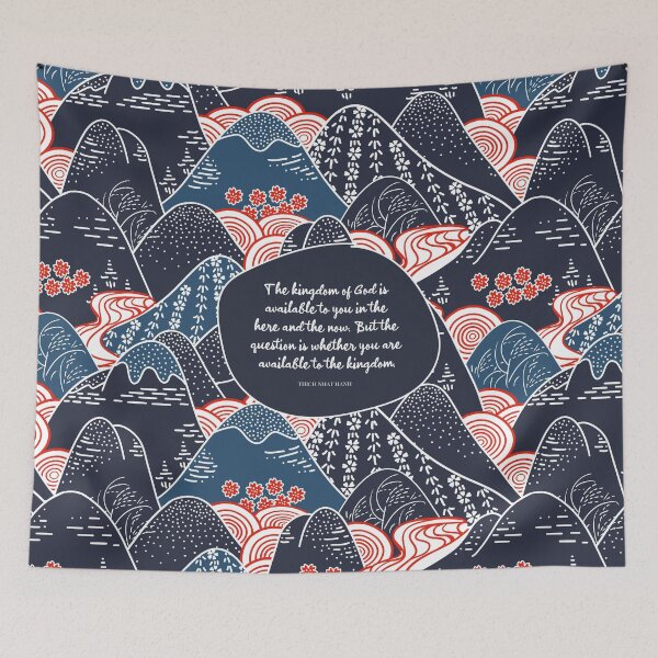 Item preview, The kingdom of God is available to you in the here and the now. But the question is whether you are available to the kingdom. - Thich Nhat Hanh designed and sold by StudioCitrine.