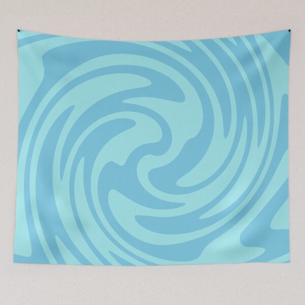 Item preview, Retro 70 Blue Swirl Abstract Spiral designed and sold by trajeado14.