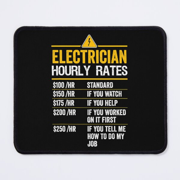 Item preview, Electrician Hourly Rates designed and sold by SageTobias.