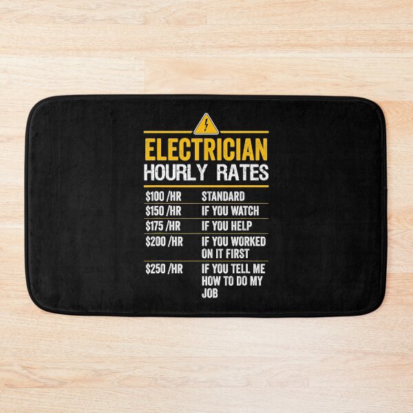 Item preview, Electrician Hourly Rates designed and sold by SageTobias.
