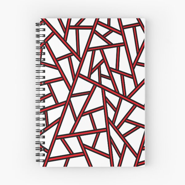 Item preview, Abstract geometric pattern - red and white. designed and sold by K.S ART.