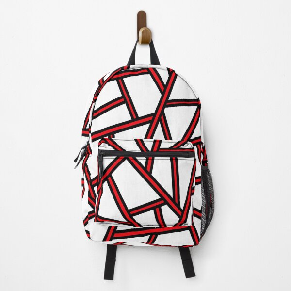 Item preview, Abstract geometric pattern - red and white. designed and sold by K.S ART.