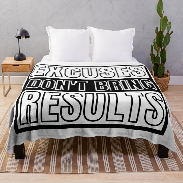 Item preview, Excuses Don't Bring Results 4 designed and sold by KingsManKind.