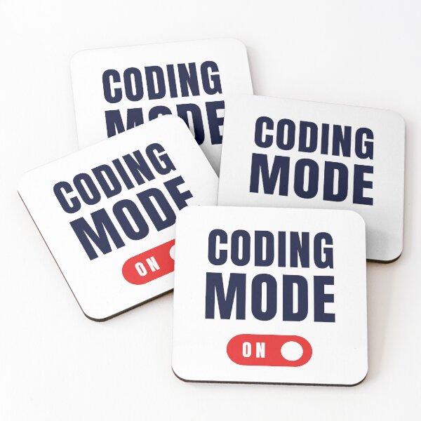Item preview, Coding Mode On Funny Simple Design For Coder Programmers designed and sold by Nepaz-Designs.
