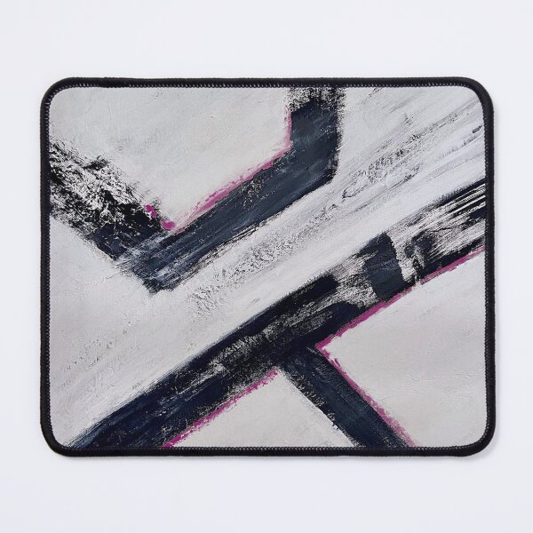 Item preview, Intersection of lines magenta abstract original designed and sold by Marilena Strambu.