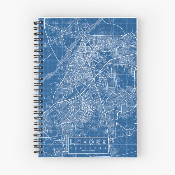 Item preview, Lahore City Map of Punjab, Pakistan - Blueprint designed and sold by deMAP.