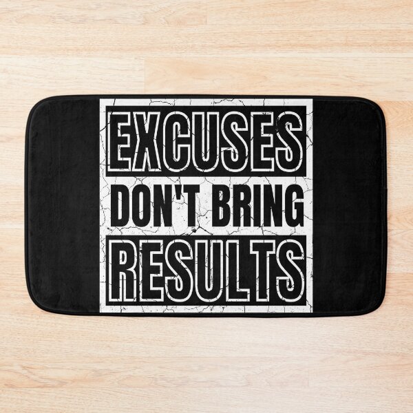 Item preview, Excuses Don't Bring Results 3 distressed designed and sold by KingsManKind.