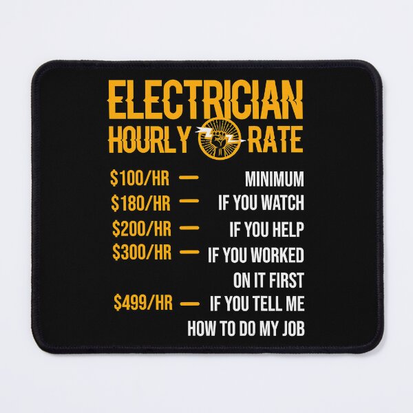 Item preview, Electrician Hourly Rates designed and sold by SageTobias.
