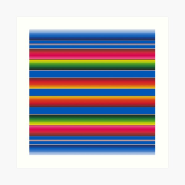 "Zarape in Blue" Art Print by RupertAndCo Redbubble